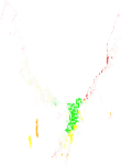 Cobertura de infraestructura ponderada  Bariloche-Dina Huapi (2001) 