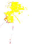 Malargüe - Cobertura de infraestructura ponderada (2001)