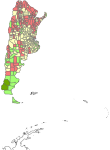 Población. Saldo migratorio por departamento (2001 - 2010) por departamento