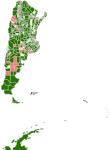 Población. Variación de población 2001 - 2010 por departamento