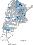 Indice de magnitud de inundaciones por década (1970-2009)